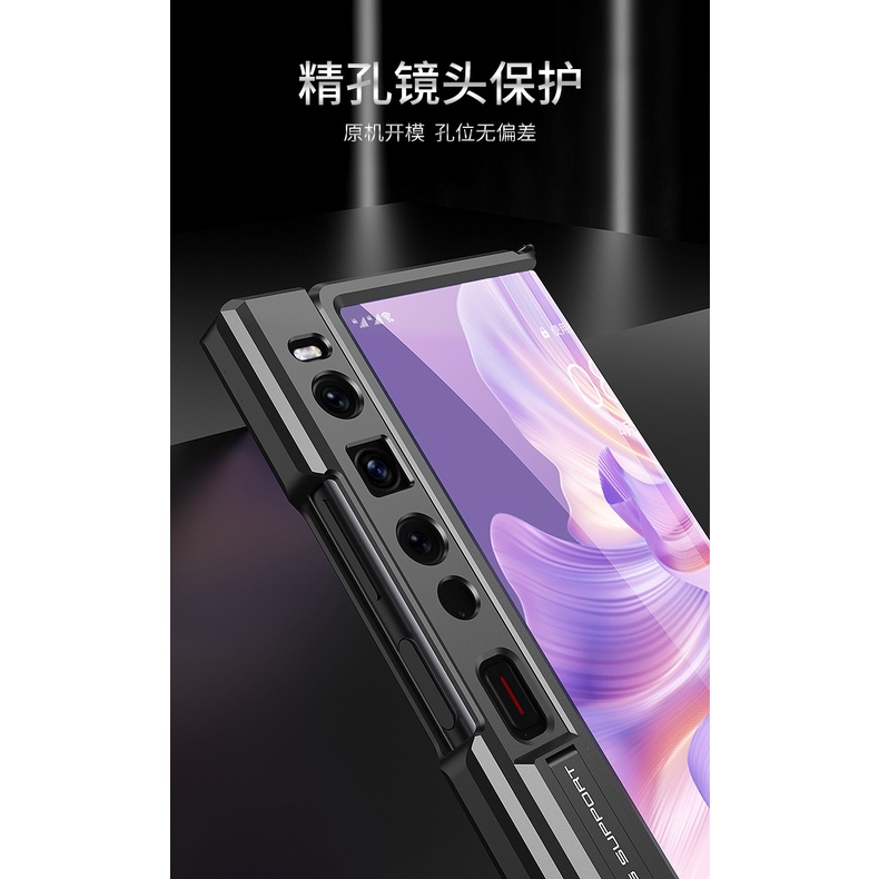 Ốp Điện Thoại Cứng Khung Kim Loại Hít Nam Châm Có Giá Đỡ Cho Huawei Mate xs2 Mate xs2