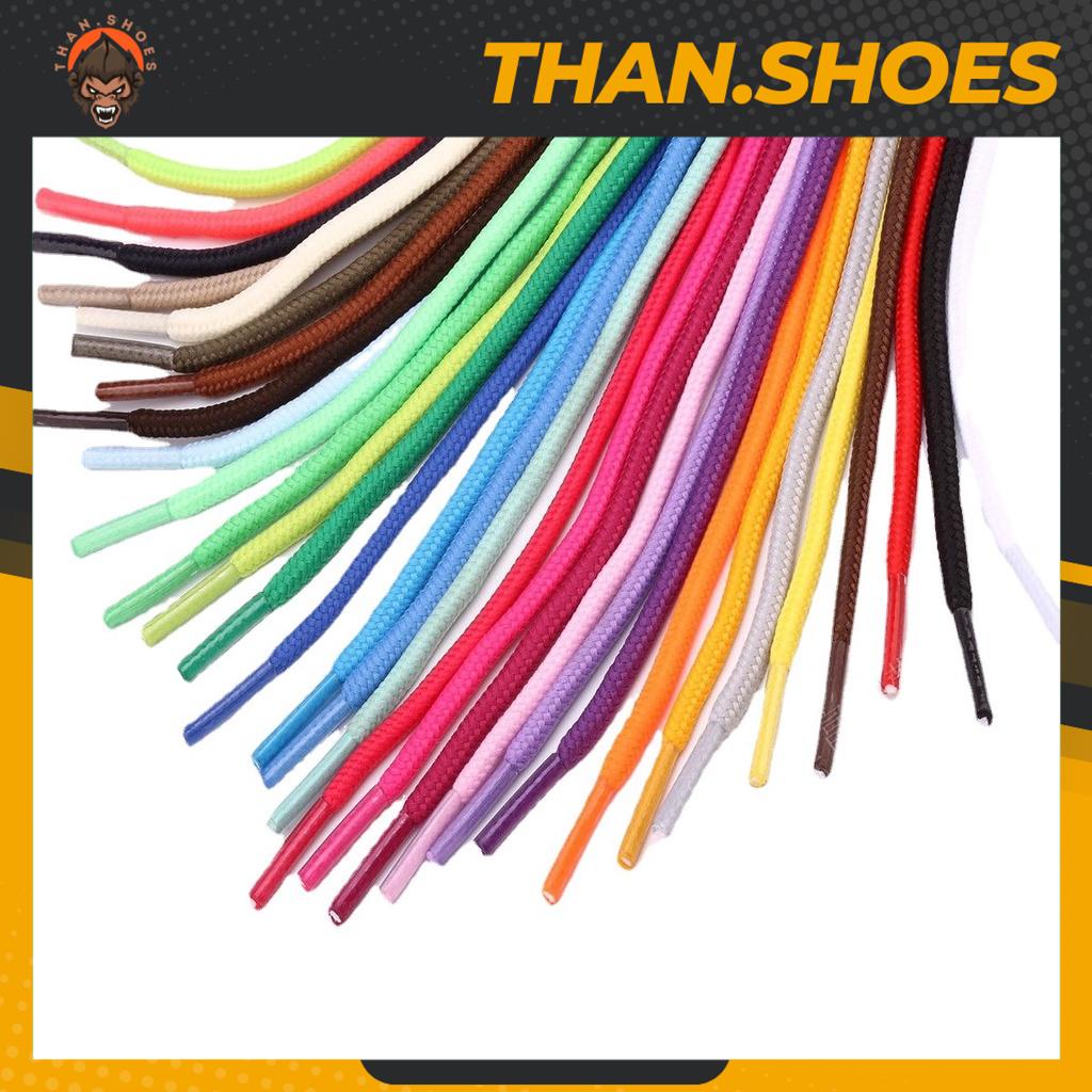 Dây Giày Thể Thao Sneaker Kiểu Tròn Nam Nữ Chất Lượng Cao, Đủ Màu, Siêu Bền - Than.Shoes