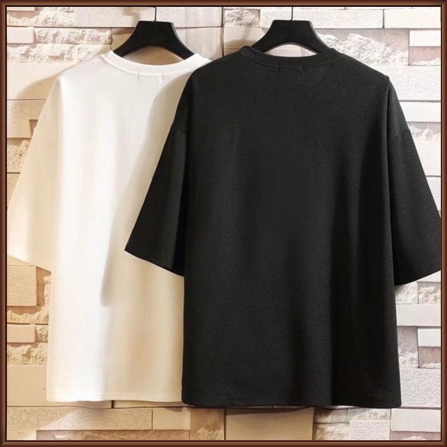 Áo Thun Tay Ngắn Cổ Tròn Dáng Rộng In Họa Tiết Độc Đáo Thời Trang Mùa Hè Cho Nam