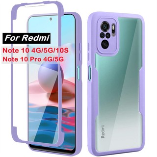 Ốp Điện Thoại Bảo Vệ Toàn Diện 360 Độ Chống Sốc Cho Xiaomi Redmi Note 10 Pro Max 10S 10T 5G Redmi 10C 10X 4G