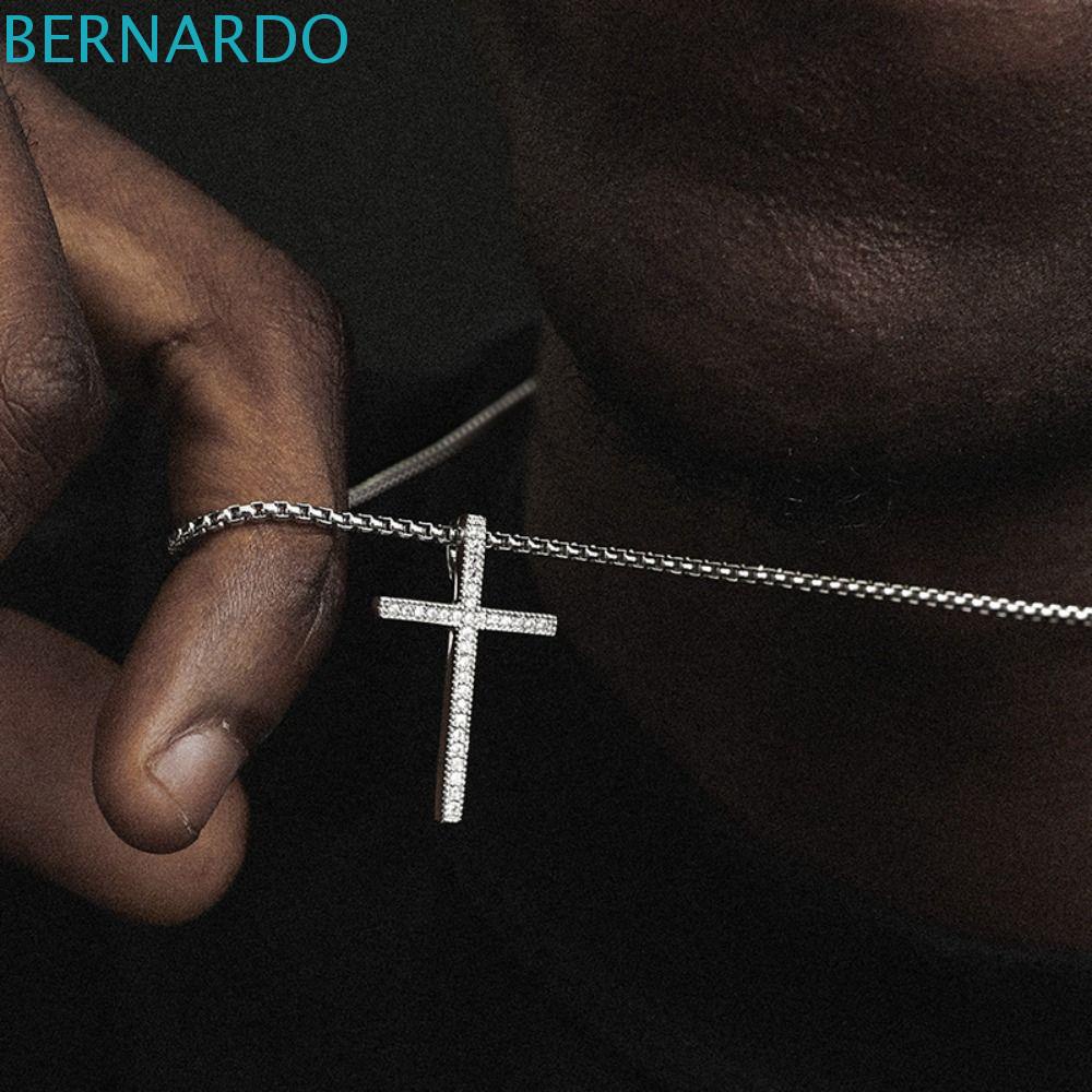 Trang Sức Vòng Cổ BERNARDO Thời Trang Dành Cho Nam|Dây Chuyền Mặt Thánh Giá Phong Cách Hiphop Đường Phố