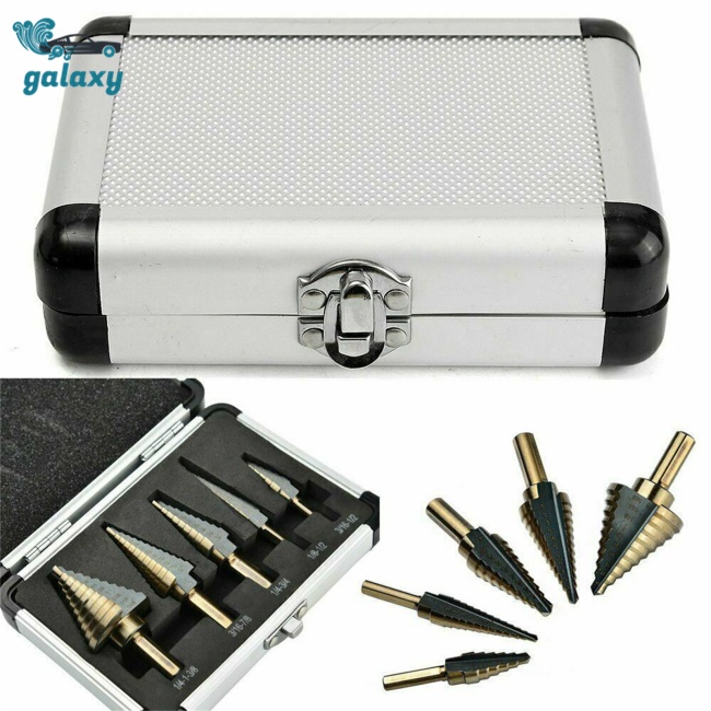 Galaxy Bộ 5 Mũi Khoan Nhiều Lỗ Tốc Độ Cao 50 Kích Cỡ Bằng Nhôm Hss Cobalt