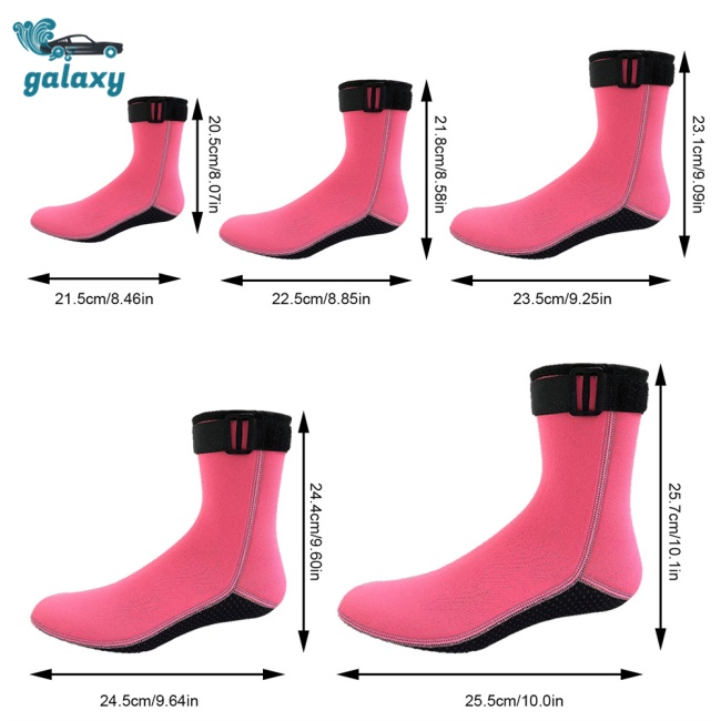 Galaxy 1 Đôi Vớ Lặn Biển / Đi Biển / Lặn Biển Dày 3mm Giữ Ấm Chống Trượt Cho Nam Và Nữ