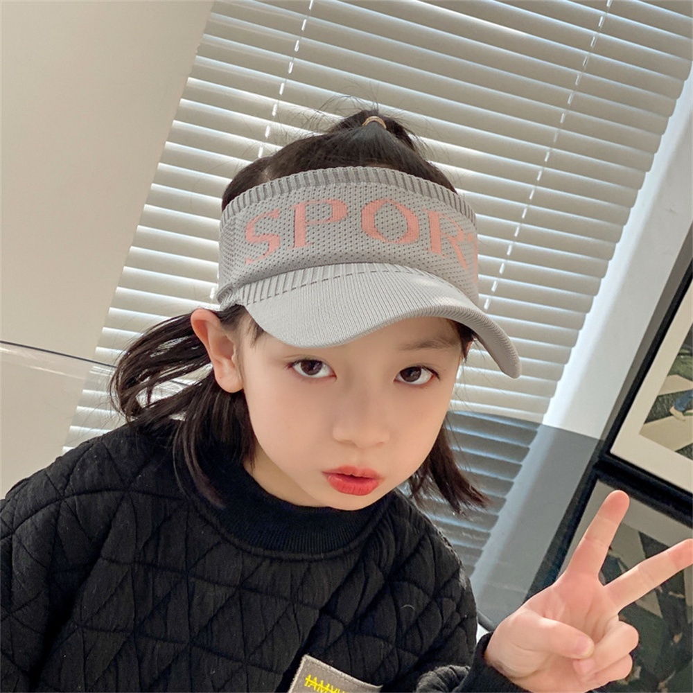 Mũ Lưỡi Trai Hở Chóp Co Giãn 6 Màu Thời Trang Mùa Hè Cho Bé