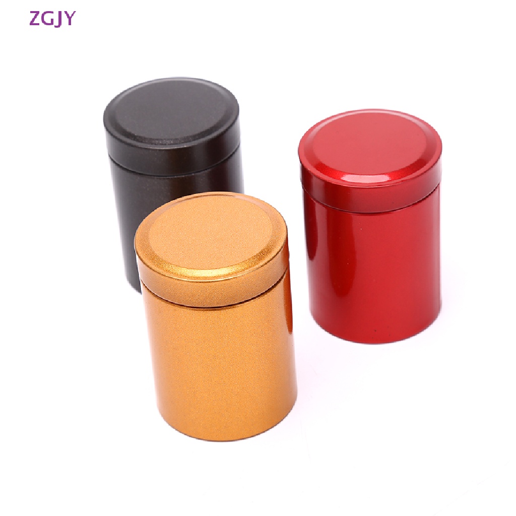 Hũ Đựng Trà Bằng Kim Loại Nhôm Chống Rỉ Kích Thước Nhỏ Gọn Tiện Dụng Mang Theo Du Lịch Mới