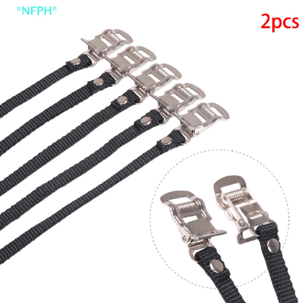 1 Cặp Dây Thắt Gắn Pê Đan Xe Đạp Chống Trượt Tiện Dụng Mới Áo Thun Thiết Kế Mới Năng Động Thời Trang