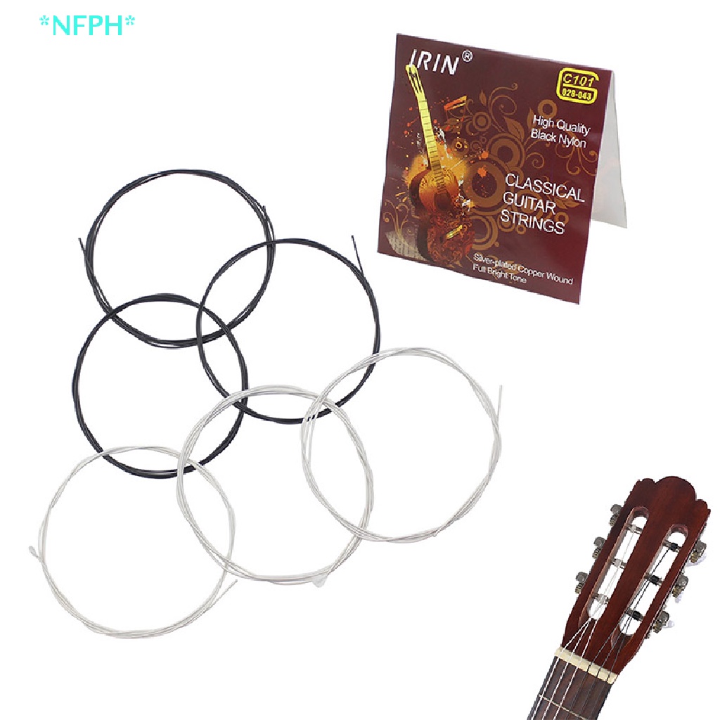 Set 6 Dây Đàn Ghi Ta Cổ Điển Lõi Nylon 1st-6th C101 Mới