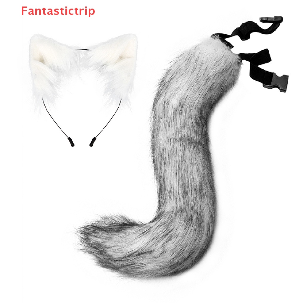 [Fantastictrip] Bộ Băng Đô Tai Mèo Nhồi Bông Phong Cách lolita Hóa Trang anime Mới