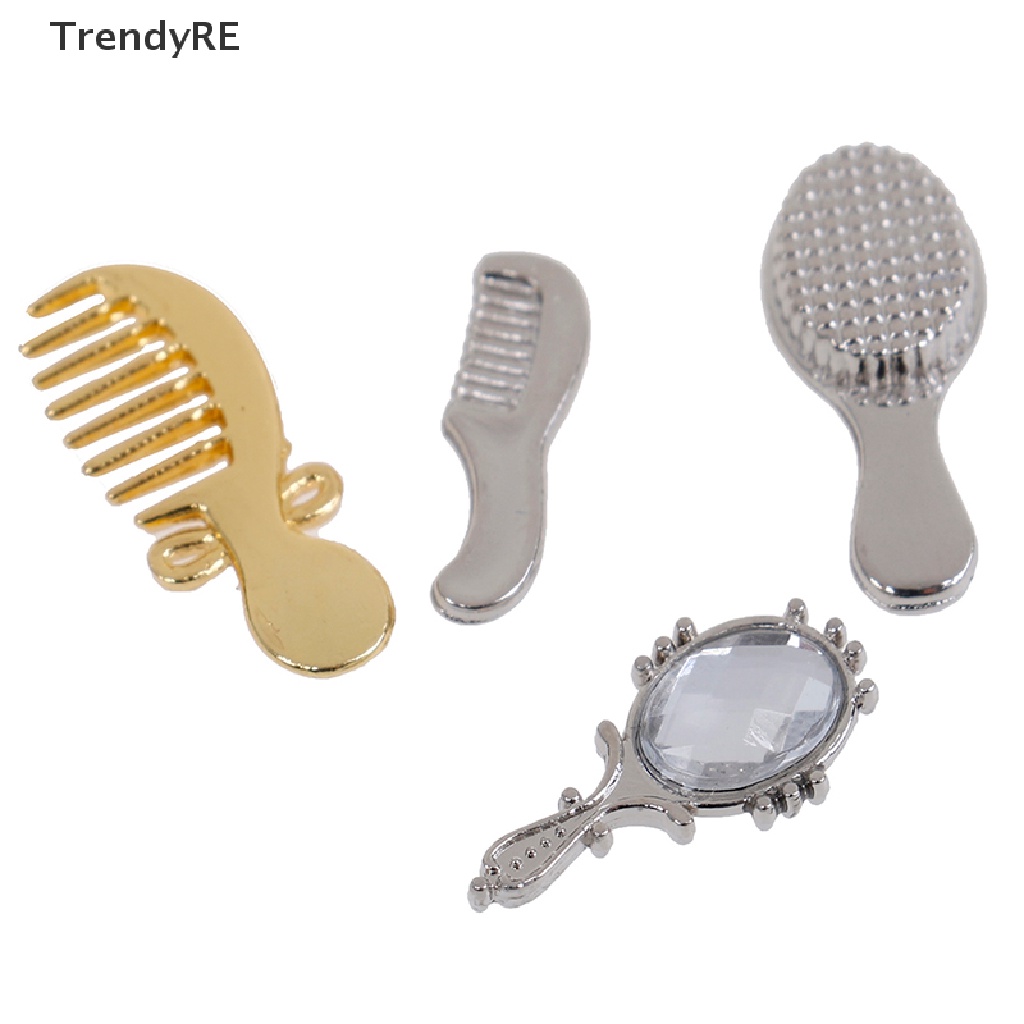 Set 5 Lược Làm Khô Tóc Mini Tỉ Lệ 1: 12 Cho Nhà Búp Bê
