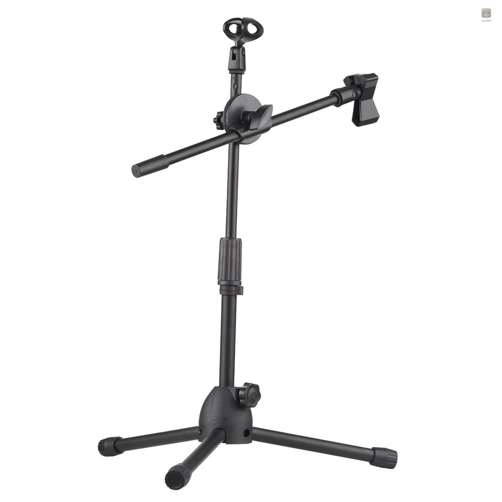 Giá Đỡ Micro Ba Chân Kiêm 2 Kẹp Có Thể Điều Chỉnh Hỗ Trợ Phát Trực Tiếp