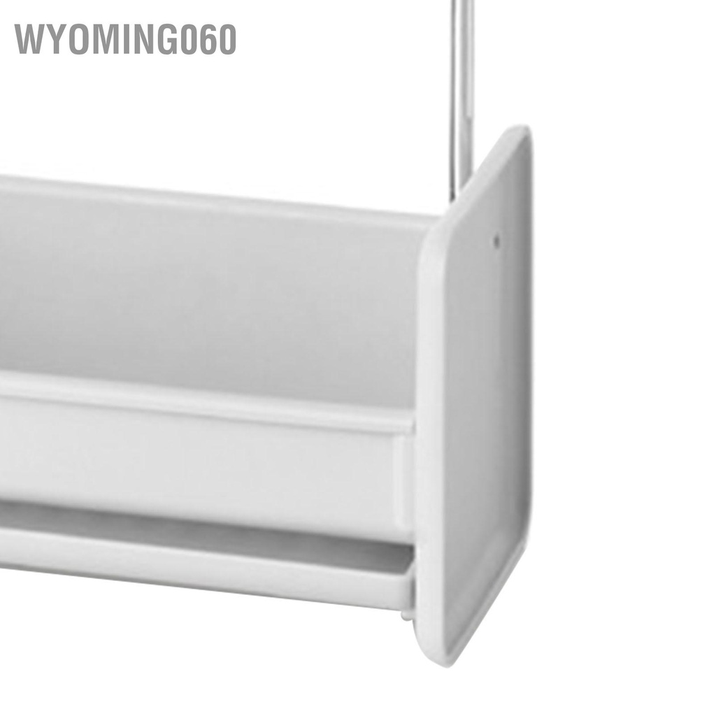 Wyoming060 Bát đĩa Giá treo khăn bằng thép không gỉ PP Có thể tháo rời Đáy rỗng Móc rửa chén cho Nhà bếp Bọt biển Thép Len