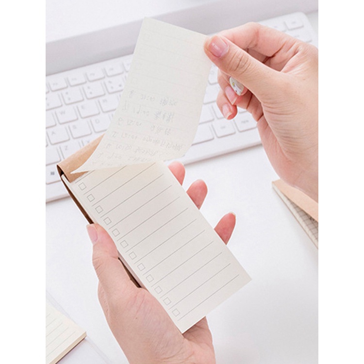 Sổ Ghi Chú Giấy Kraft Dài Thiết Kế Đơn Giản Tiện Lợi Dễ Sử Dụng