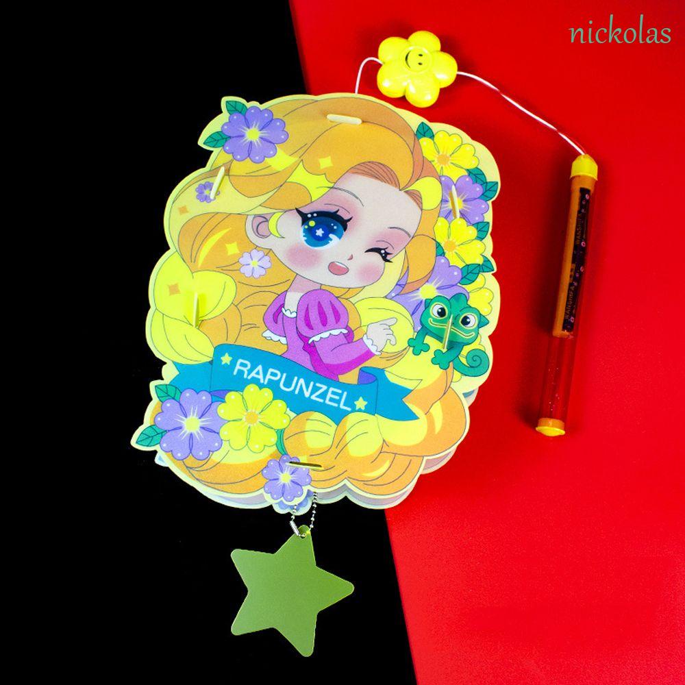 Lồng Đèn Giấy Thủ Công In Hình Hoạt Hình Dễ Thương Trang Trí Nhà Cửa