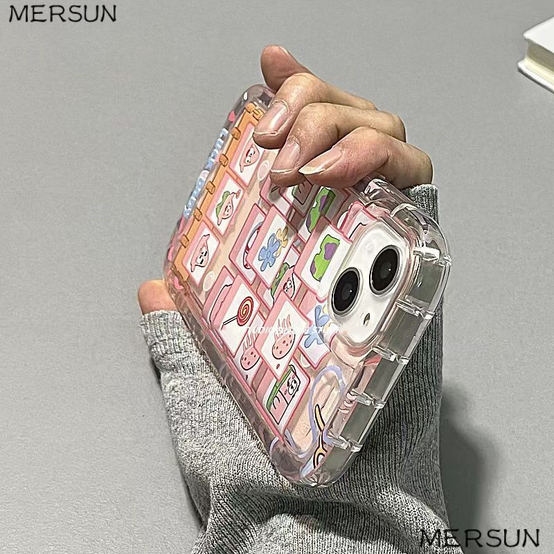 ✅Ốp Điện Thoại Túi Khí Mềm Họa Tiết Hoạt Hình Pie Daxing Dễ Thương Cho Iphone 14Pro 13 14 11