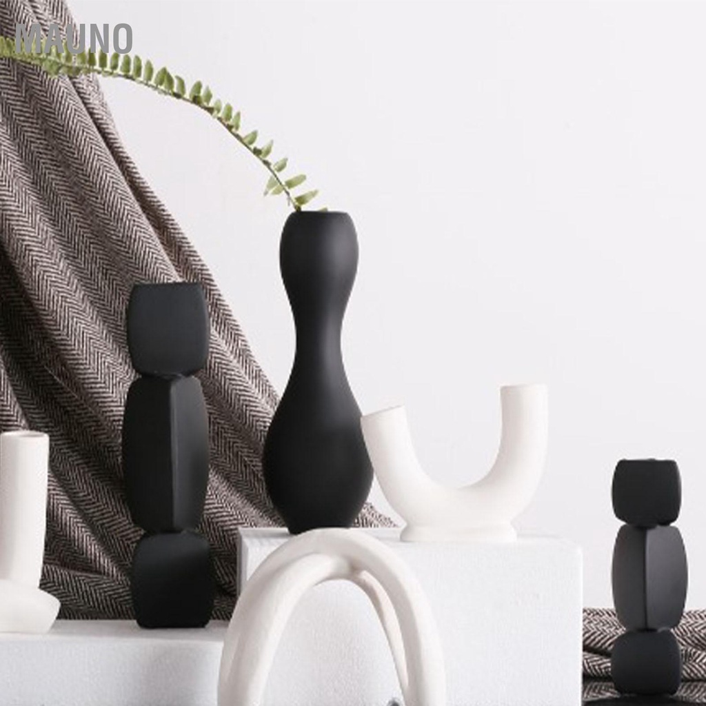 Mauno Bình Hoa Hình Củ Sen Khéo Léo Tinh Khiết Màu Gốm Trang Trí Cho Phòng Khách Ngủ Văn