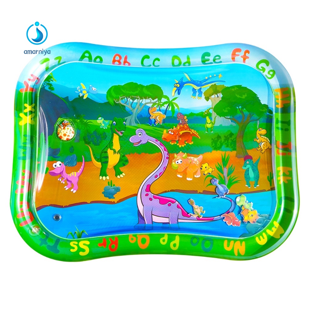 Thảm Chơi Bơm Hơi Họa Tiết Khủng Long Hoạt Hình Cho Bé