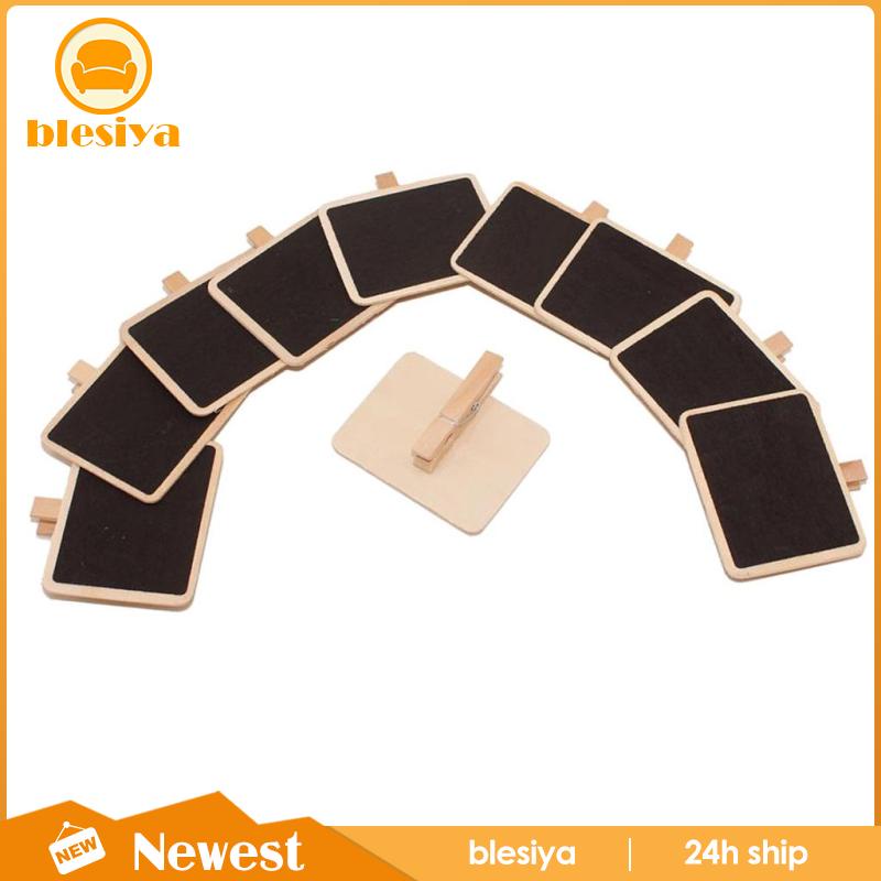 Set 10 Bảng Gỗ Ghi Chú Treo Tường Tiện Lợi Note