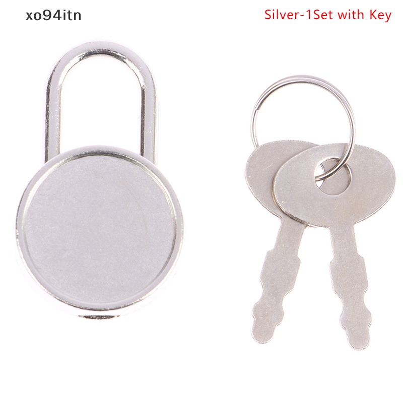 1 Set Ổ Khóa Tròn Mini Nhiều Màu Sắc Dùng Làm Đồ Trang Sức / Hành Lý / Du Lịch