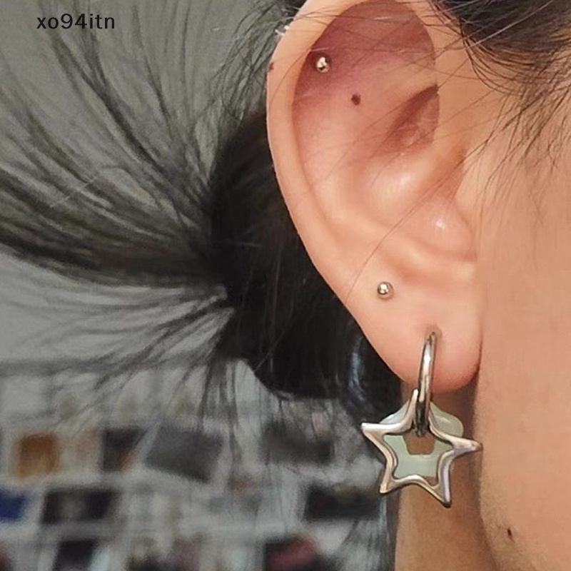 Bông Tai tn Y2k Hình Ngôi Sao Năm Mới Phong Cách Gothic Punk Thời Trang Cho Nữ Y2k