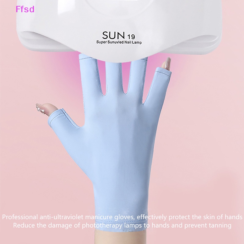 1 Đôi Găng Tay Chống Tia UV Bảo Vệ Móng Tiện Dụng