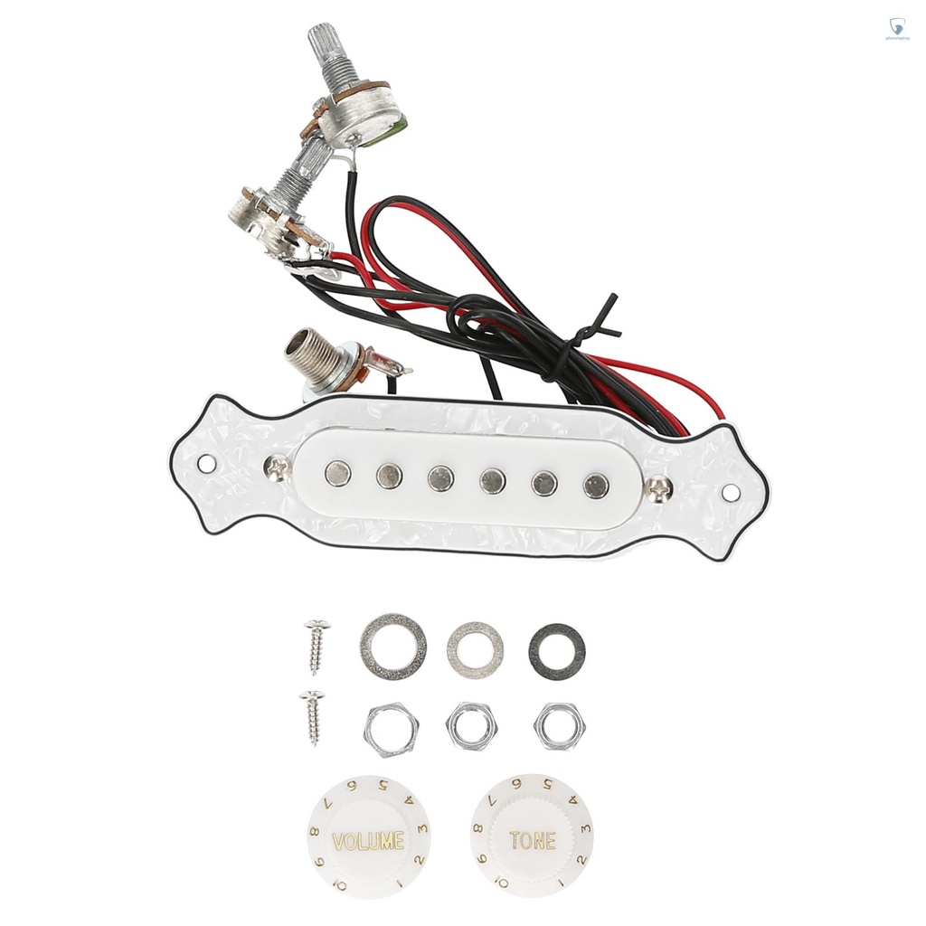 Bộ Pickup Chỉnh Âm Lượng Cho Đàn Guitar Điện Kèm Núm Vặn Điều Chỉnh Âm Lượng 6.35mm