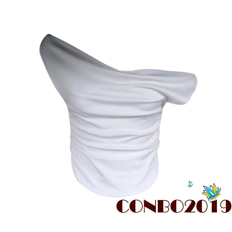 Áo Croptop Trễ Vai Màu Sắc Đơn Giản Cho Nữ