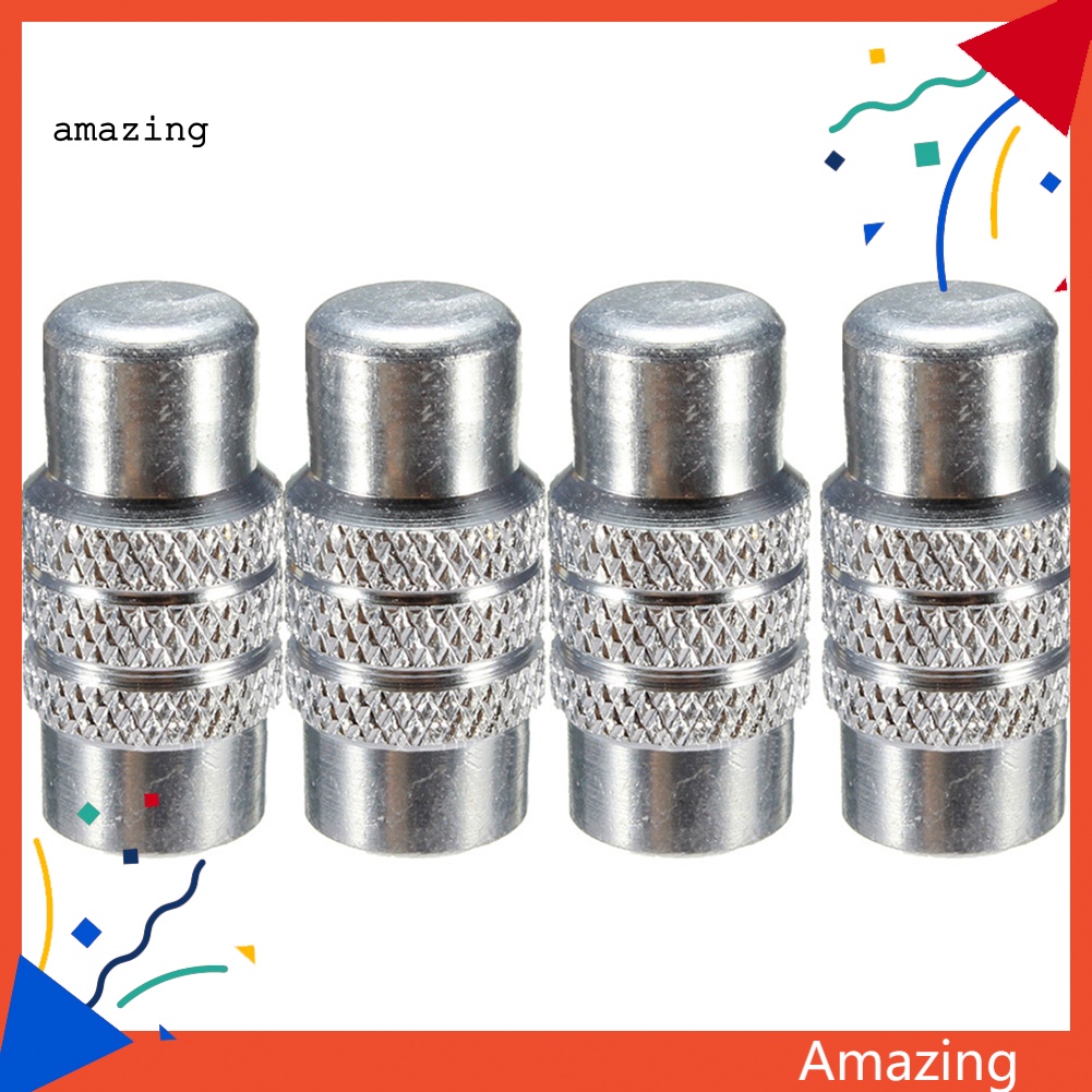 Bộ 4 Vỏ Bọc Van Bánh Xe Đạp Leo Núi Bằng Hợp Kim Chống Bụi