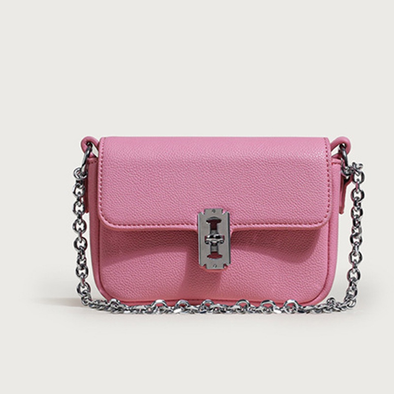 Túi Đeo Chéo Dây Xích Hình Vuông mini Có Khóa Dễ Phối Đồ Thời Trang Cho Nữ