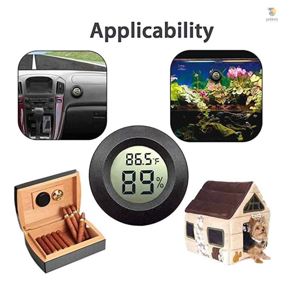 Đồng Hồ Đo Nhiệt Độ Và Độ Ẩm 00 Độ Chuyên Dụng°C-50°C (32°F-122°FCảm Biến Độ Ẩm 10% RH-99% RH Cho Nhà Kính