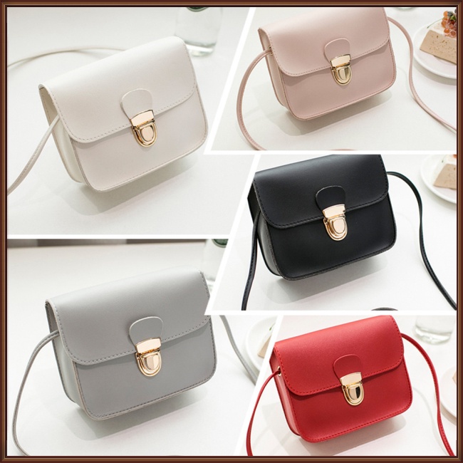 Túi Xách Da PU Mềm Màu Trơn Thời Trang Cho Nữ