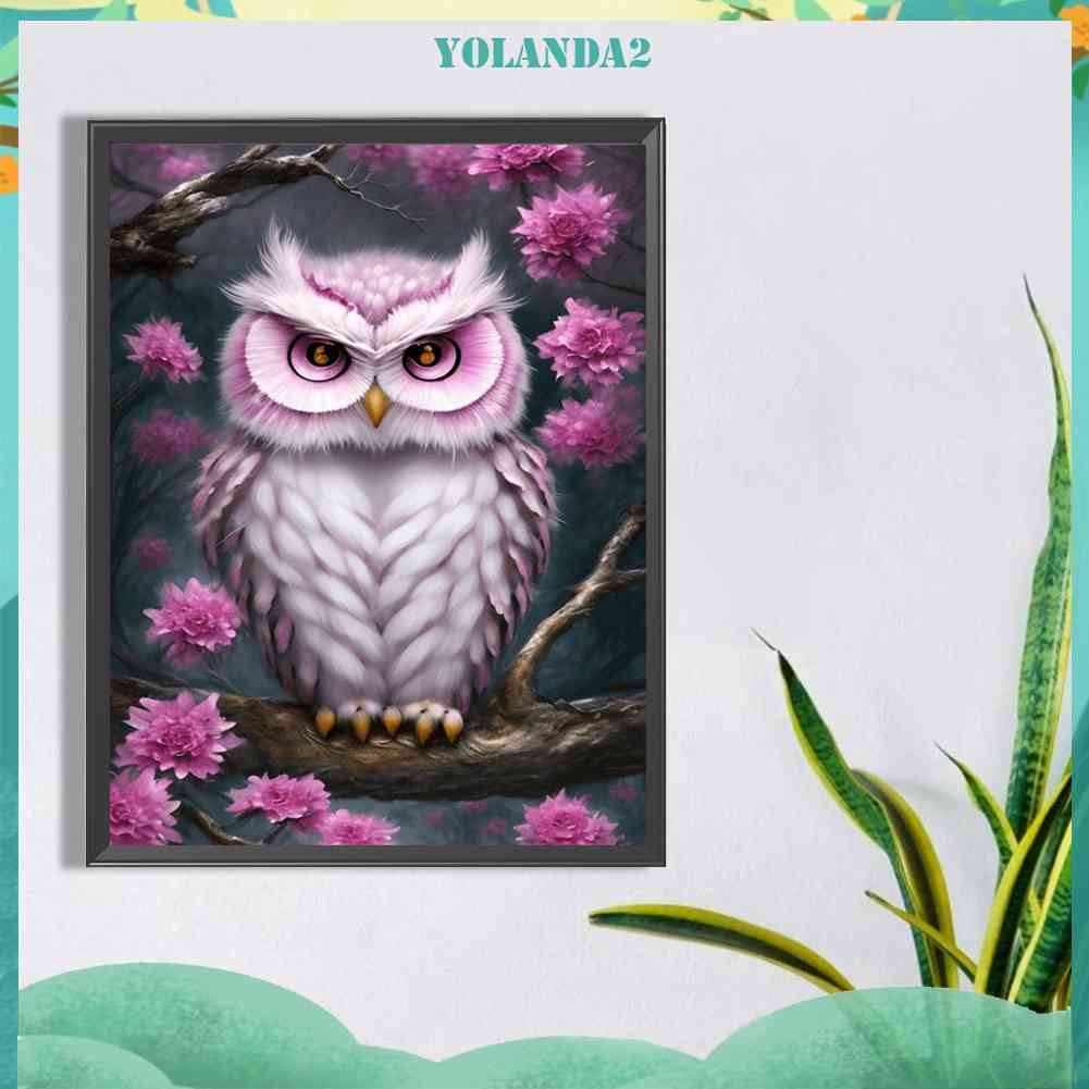 Tranh Đính Đá Kim Cương Toàn Bộ 5D DIY Hình Vẽ Con Cú