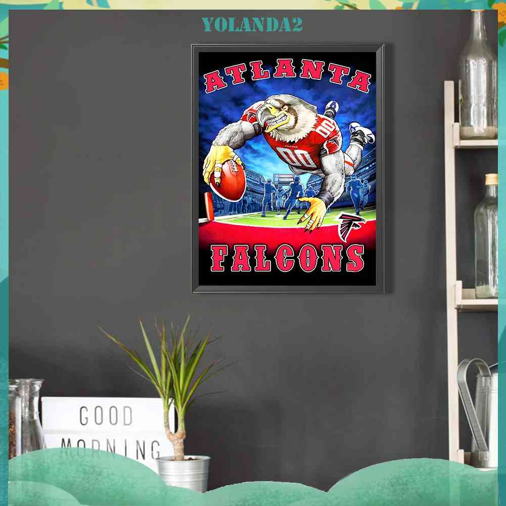 Tranh Đính Đá Kim Cương Toàn Bộ 5D DIY Hình Chim Cánh Cụt Atlanta