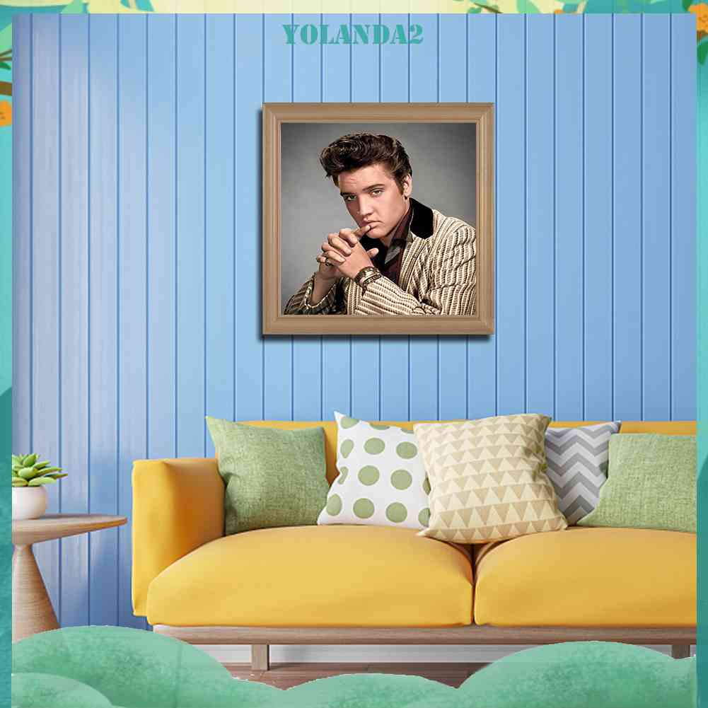 Tranh Đính Đá Kim Cương Toàn Bộ 5D DIY Hình Elvis Presley