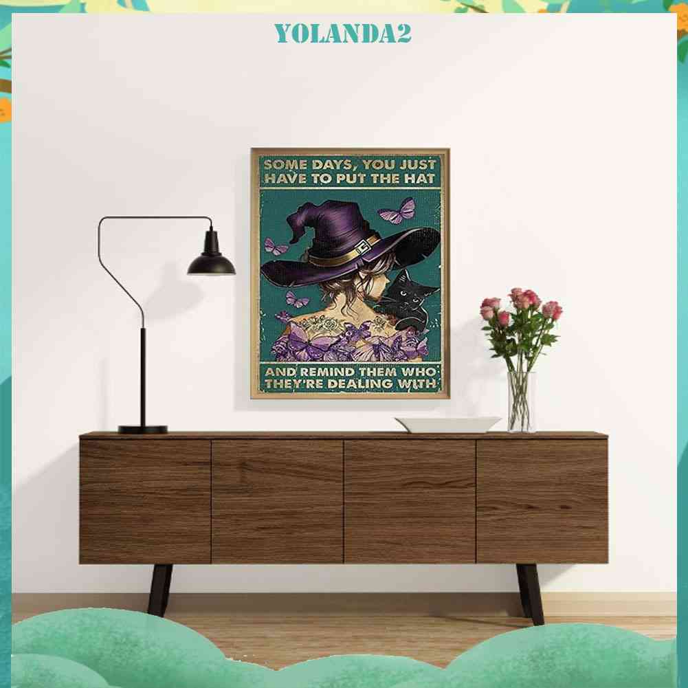 Tranh Đính Đá Kim Cương Toàn Diện DIY Hình Chủ Đề Halloween