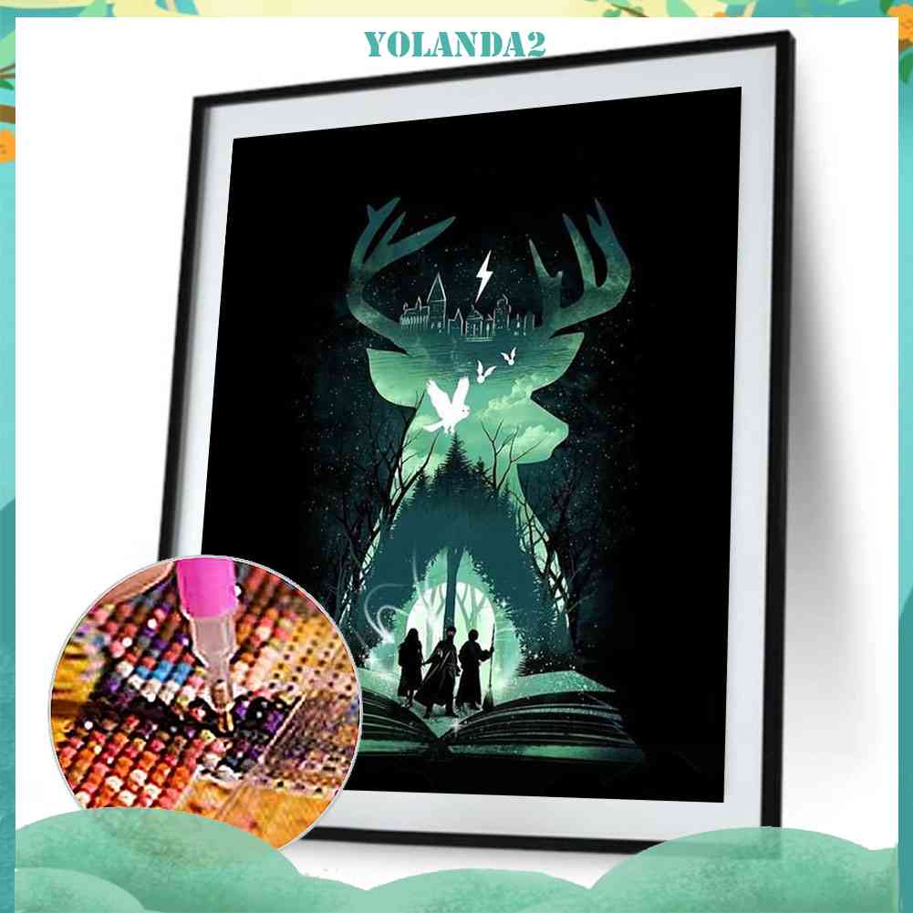 Tranh Đính Đá Kim Cương Toàn Bộ 5D DIY Hình Quyển Sách