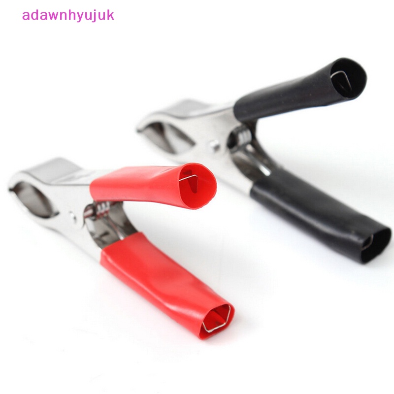 Set 2 Kẹp Cá Sấu Cách Điện 75mm 30A Màu Đỏ + Đen Chuyên Dụng Cho Xe Hơi
