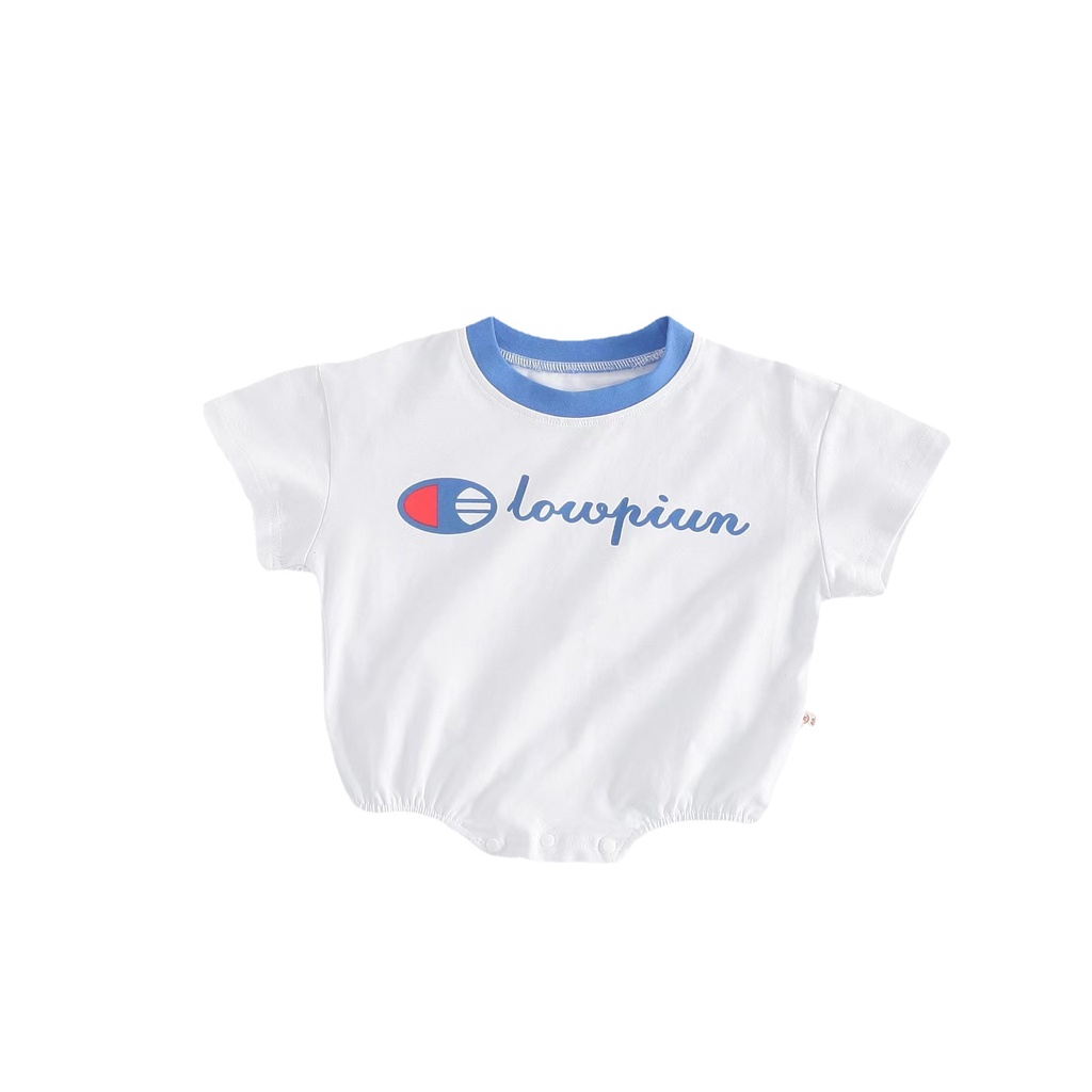 Áo Liền Quần Ngắn Tay Cỡ Lớn In Hình One Piece Thời Trang Mùa Hè Cho Bé Trai Sơ Sinh