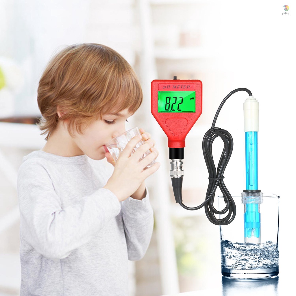 Bút Đo Độ PH 0-14pH Màn Hình LCD 1.5-inch Có Đèn Nền Xanh Lá Chuyên Dụng Cho Phòng Thí Nghiệm