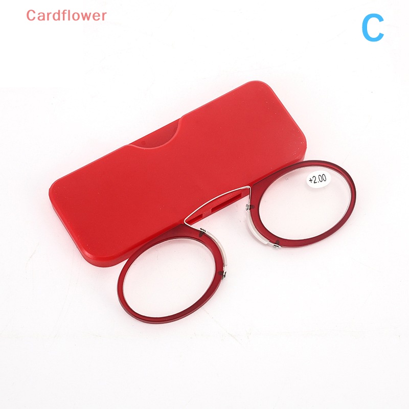 < Cardflower > Hàng Bán Chạy Kính Đọc Sách Đọc Sách Dạng Kẹp Mũi Mini Siêu Mỏng Có Thể Mang Theo Phong Cách Mới
