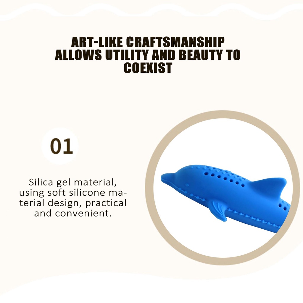 Bàn Chải Đánh Răng Tự Động Bằng Silicone Cho Thú Cưng