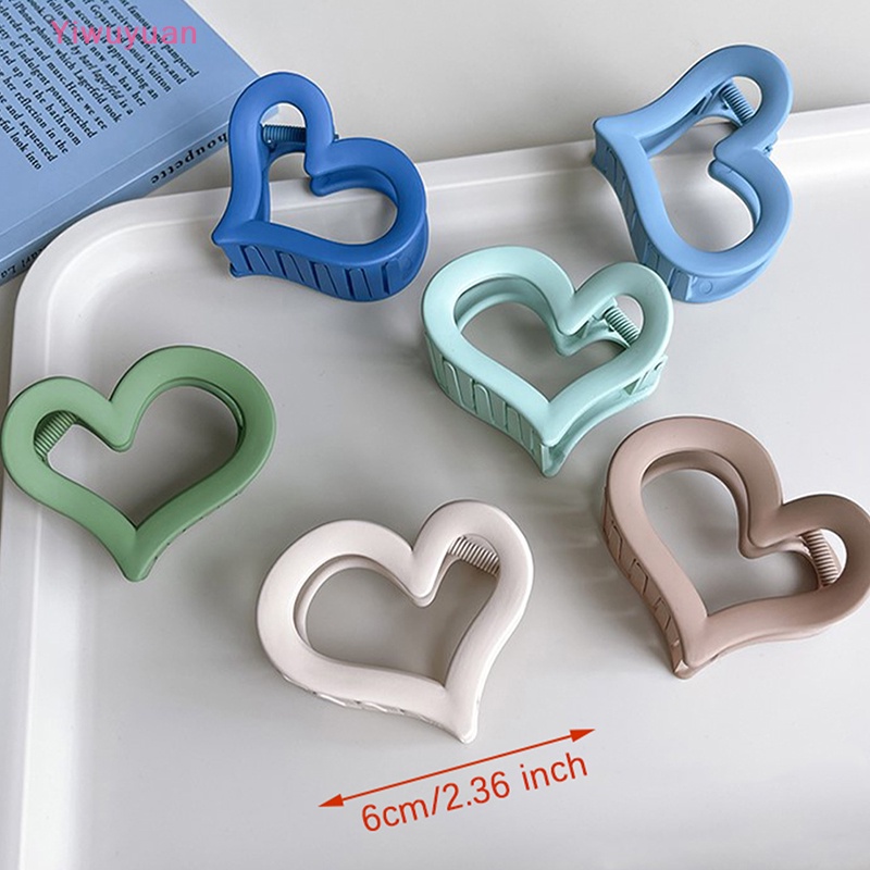 < Yiwuyuan > Kẹp Tóc Cá Mập Cỡ Vừa Thanh Lịch Khí Chất Hàn Quốc Mới