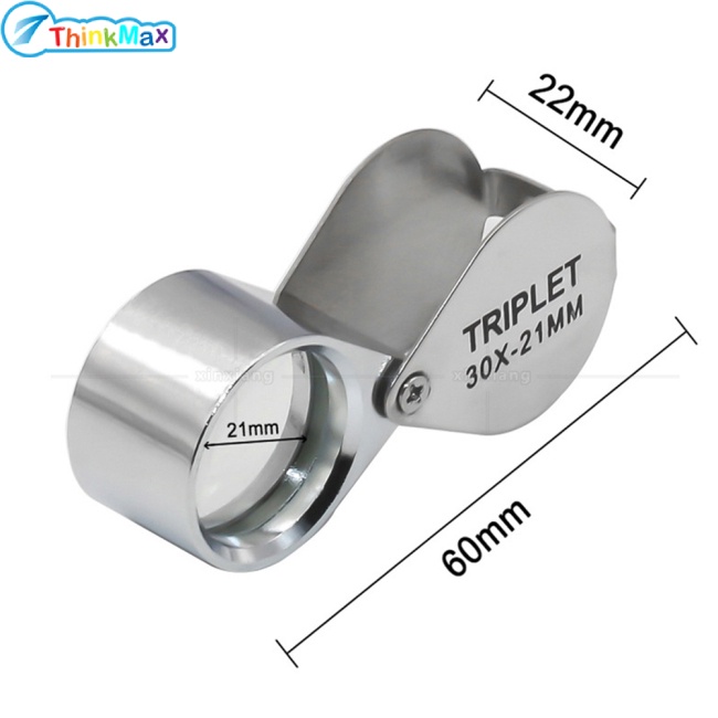 Thinkmax Kính Lúp Phóng Đại 10x / 20x / 30x Có Thể Gấp Gọn Bỏ Túi Tiện Dụng