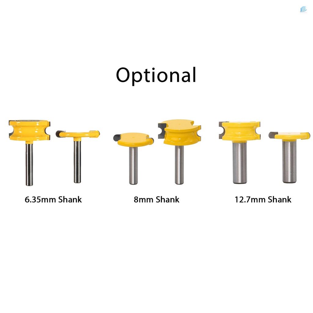 Bộ 2 Mũi Phay Cắt Gỗ Hình Chữ T 1 / 2-inch Chuyên Dụng