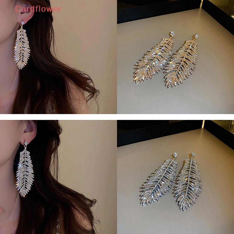 Khuyên Tai Bạc Dáng Dài Đính Đá Thời Trang Mới Cho Nữ