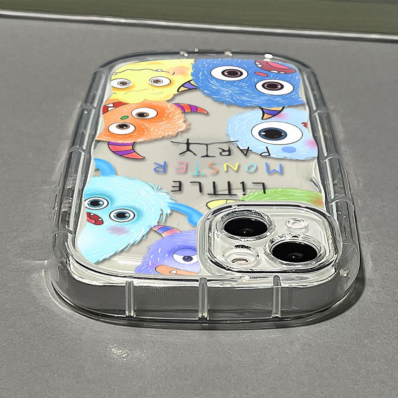 Ốp Điện Thoại Silicon TPU Mềm Trong Suốt Chống Sốc In Hình Mouter Dễ Thương Cho IPhone 11 14 13 12 Pro XS Max X XR 7 + 8 Plus