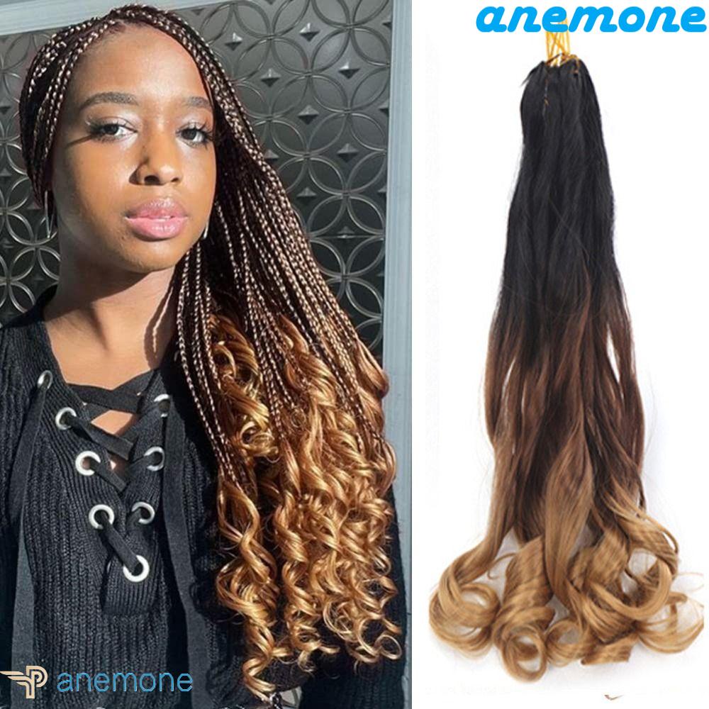 Tóc Giả Sợi Tổng Hợp Co Giãn Màu Đen / Nâu Dành Cho Nữ