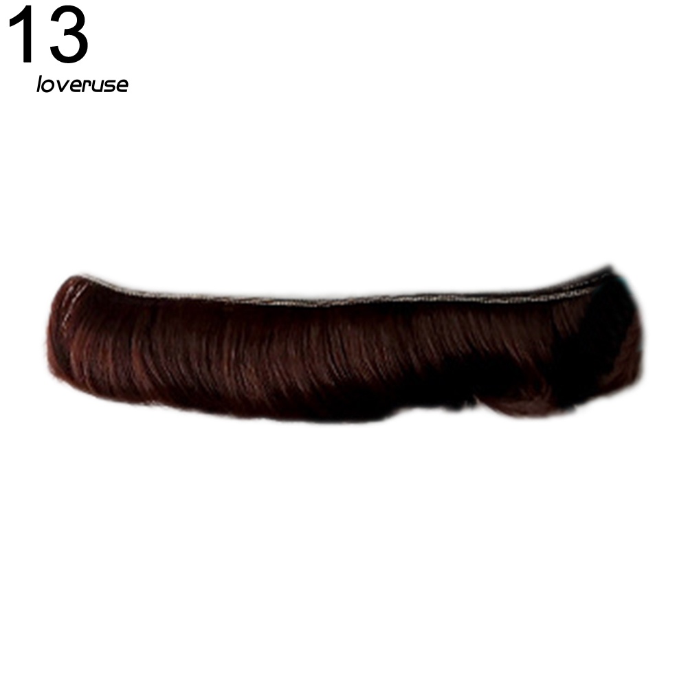 Tóc Giả Dài Sợi Chịu Nhiệt Độ Cao Màu Sắc Đơn Giản Cho Búp Bê