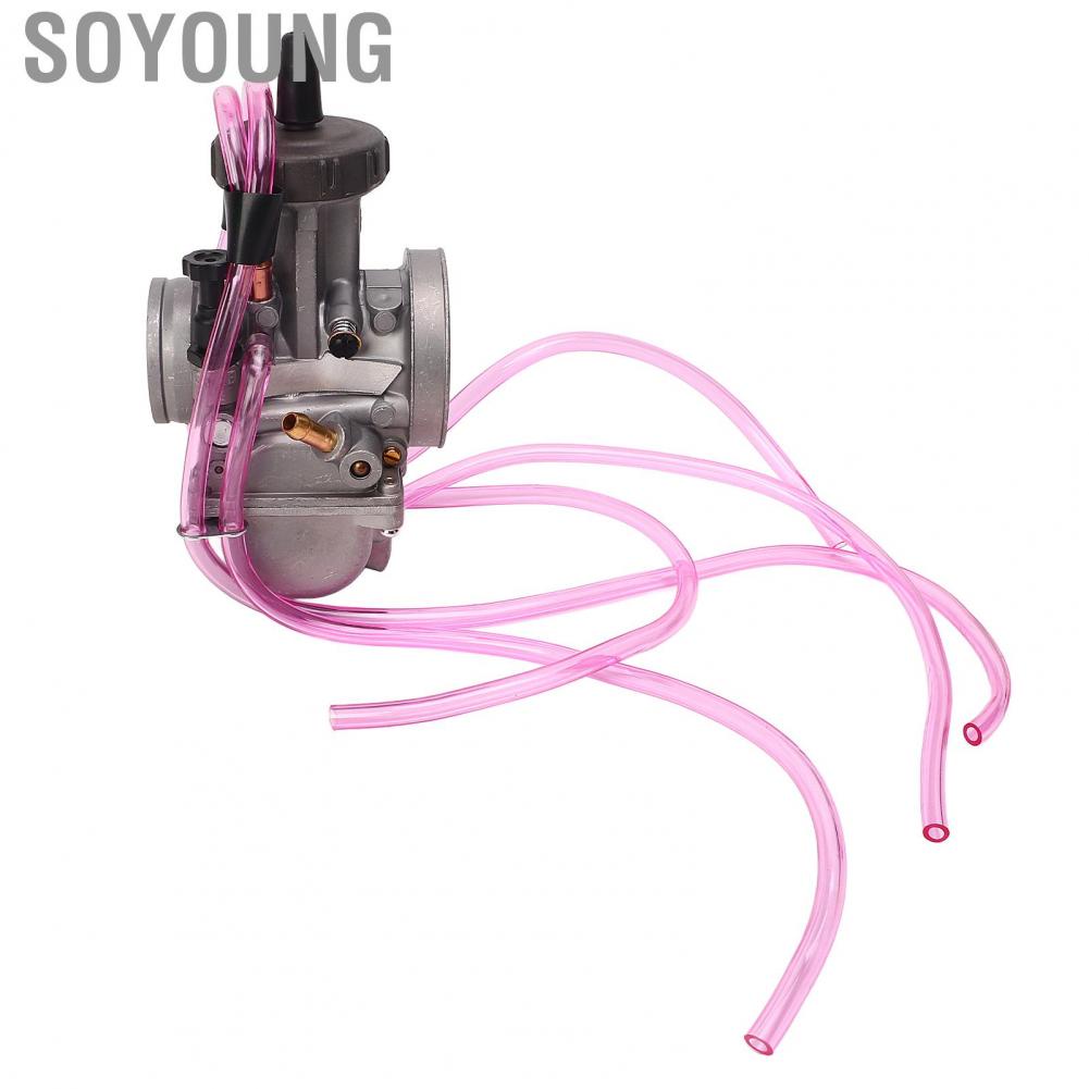 Soyoung Motorcycle Carburetor  PWK 38mm Carb Anodized High Performance Improved Air Flow for TRX250R CR250 ATC250R