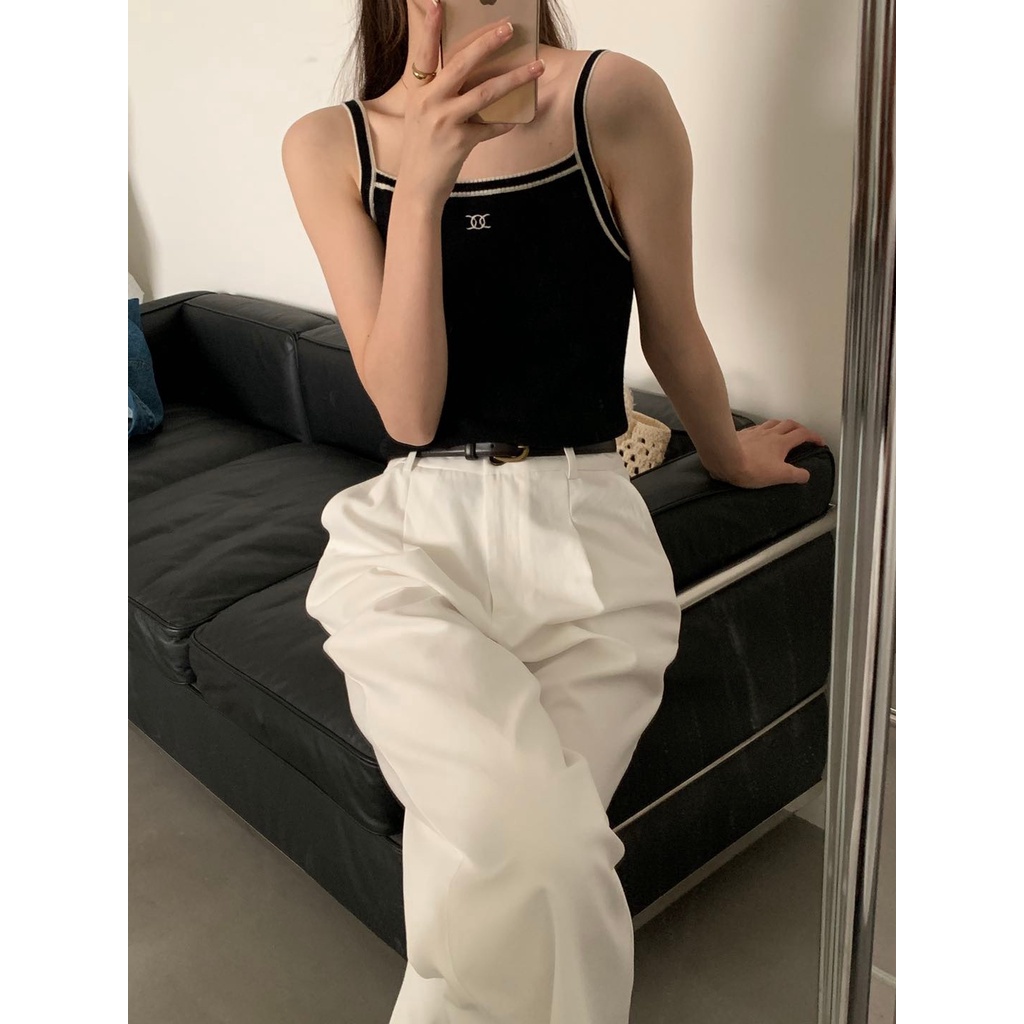 Áo hai dây nữ viền màu chữ XX MS1141