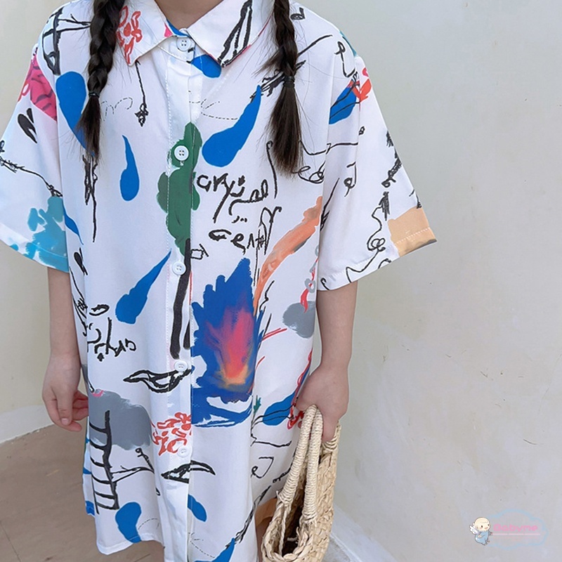 Áo Thun Cotton Thân Thiện Với Da Thoáng Khí Thời Trang Đi Biển Mùa Hè Cho Bé Gái